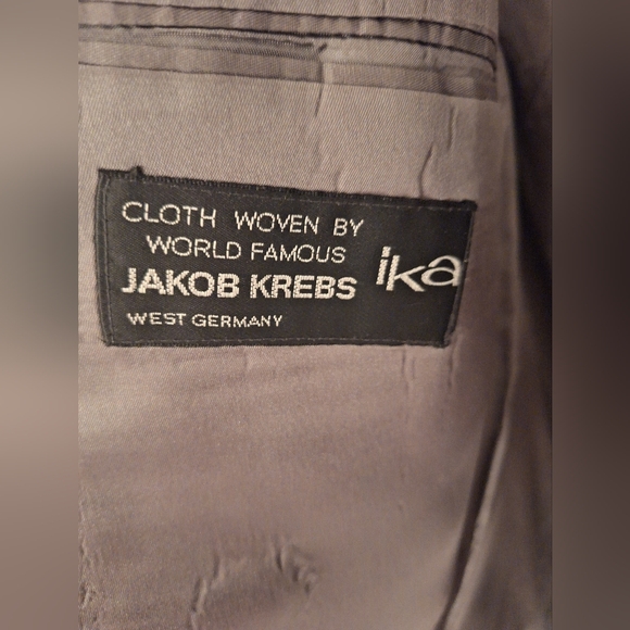 Oscar de la Renta - Men's Double Breasted Grey Blazer Size 40 Short - Picture 5 of 6